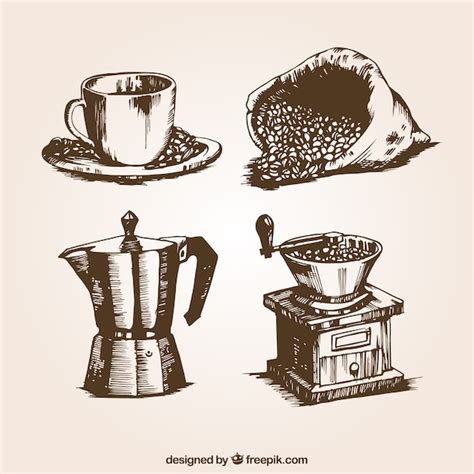 Free Vector | Retro coffee illustrations