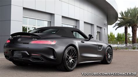 Matte Black Mercedes-Benz AMG GT C Edition 50 - YouTube