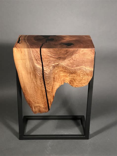 Live Edge Resin "Waterfall" Side Tables SOLD