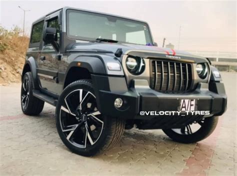 Mahindra Thar Looks Ravishing With Giant 22-Inch Alloy Wheels