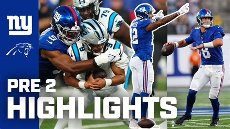 Highlights: New York Giants 21, Carolina Panthers 19