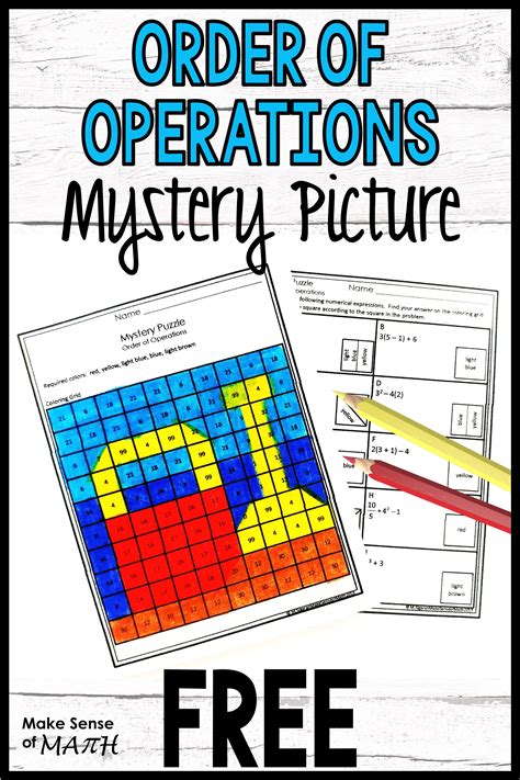 Order of Operations Free Activity | Math games middle school, Maths ...