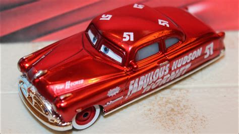 Disney Cars Racing Red Fabulous Hudson Hornet (Doc Hudson) Custom ...