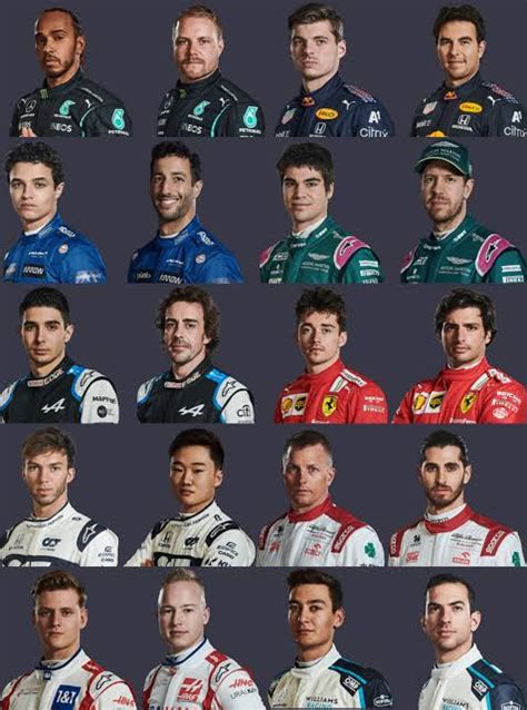 20 of the 20 drivers on the 2021 Formula 1 grid currently drive a car with 4 wheels : r/formuladank