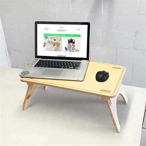 Wavy Handmade Wooden Sit Stand Desk | Gadgetsin