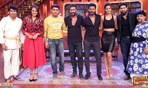 Comedy Nights With Kapil: Ajay Devgn and Sonakshi Sinha promote Action Jackson along with ...