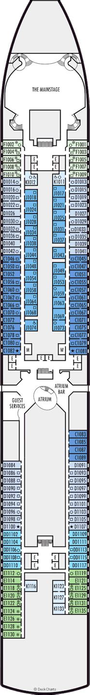 Holland America Eurodam Deck Plans: Ship Layout, Staterooms & Map ...