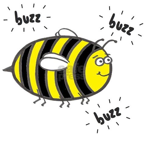 'Buzz Bee' Sticker (Rectangle) 'Buzz Bee' Rectangle Sticker by Applepip - CafePress