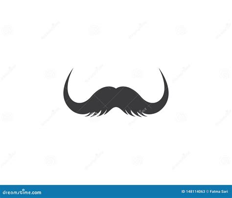 Mustache logo template stock vector. Illustration of faces - 148114063