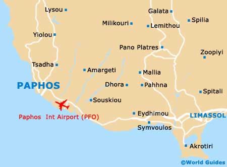 Map of Paphos Airport (PFO): Orientation and Maps for PFO Paphos Airport