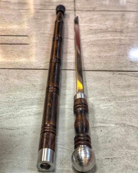 Bamboo Cane Sword Walking Stick