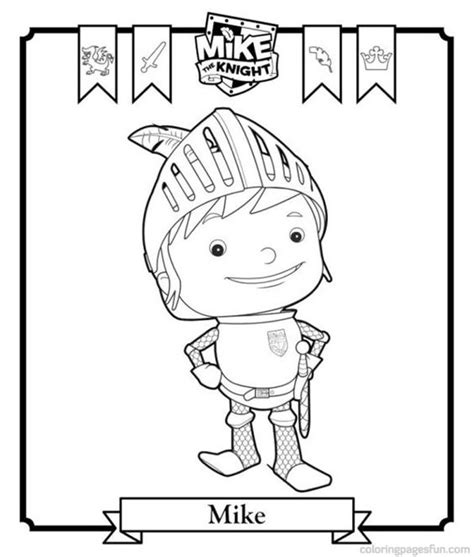 Mike the Knight Coloring Pages 3 | Period - Knights n stuff | Pinterest ...