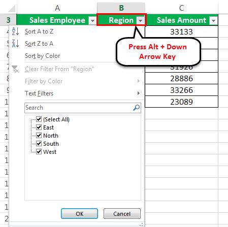 Filter Shortcut in Excel | Top 7 Keyboard Shortcuts for Filters in Excel