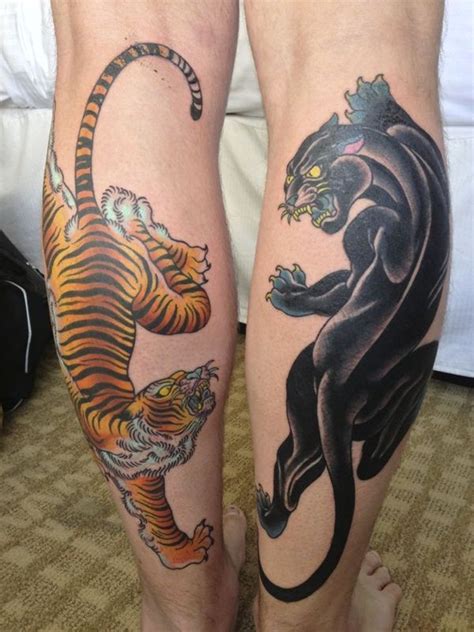 50+ Panther Tattoos | Leg tattoos, Leopard tattoos, Tattoos