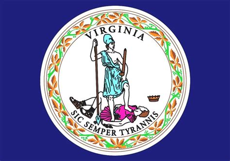 Flag And Seal Of Virginia - Virginia State Flags