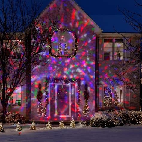 LightShow Swirling Blue/Red/Green/White LED Multi-design Christmas ...