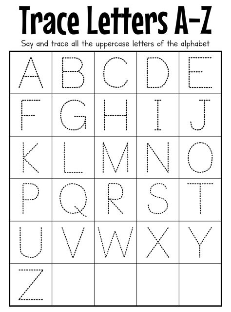 Capital Letter Tracing Worksheet | Capital letters worksheet, Tracing ...