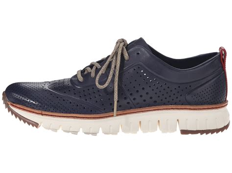 Lyst - Cole Haan Zerogrand Perforated Sneakers in Blue for Men