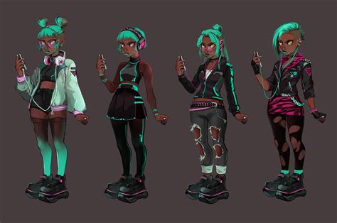 ArtStation - Hacker girl - Character Design