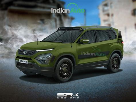 Tata Safari 2021 Rendered As An Official Indian Army Vehicle