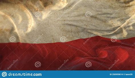 Old Poland Flag waving stock illustration. Illustration of nation - 250959614