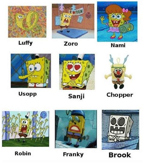 Spongebob was inspired by one piece, you heard it here first : MemePiece