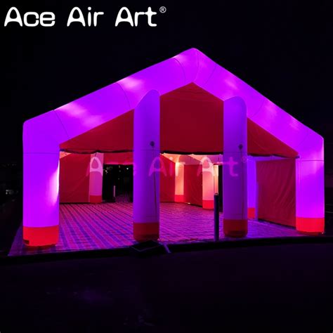 outdoor large inflatable wedding event house tent with led lights and ...