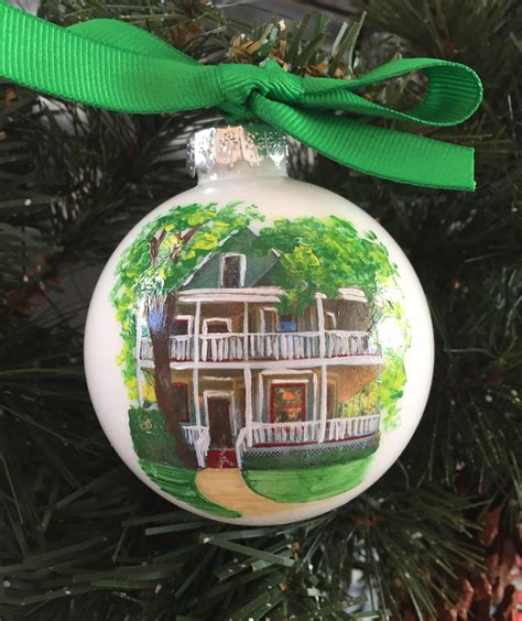 Hand Painted Custom Home Ornament - New Home Ornament - Realtor Closing ...