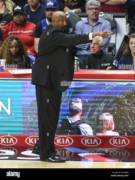 Los Angeles, CA, USA. 9th Mar, 2018. LA Clippers assistant coach Mike Woodson during the ...