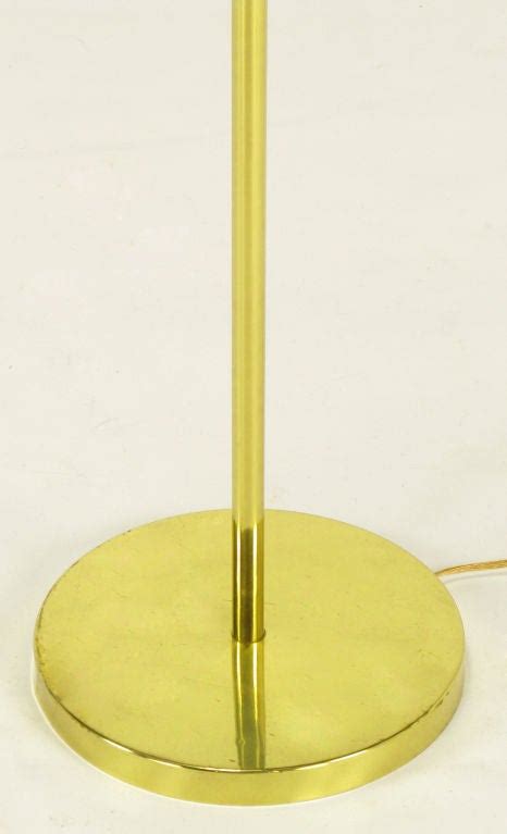 Brass Shell Shade Reading Floor Lamp at 1stDibs | brass shell floor lamp