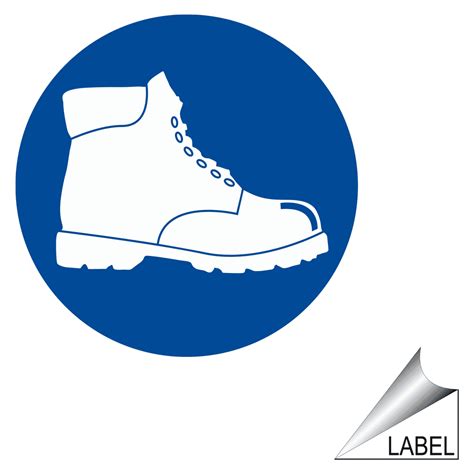 Safety Shoes Symbol Label LABEL-CIRCLE-36 PPE - Foot