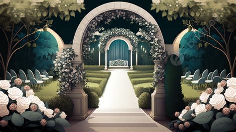 Wedding Outdoor Scene Beauty Chen Background, Wedding, Background, Wedding Theme Background ...