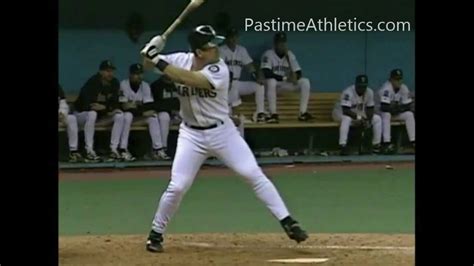 Edgar Martinez Slow Motion Baseball Swing Hitting Mechanics Instruction ...