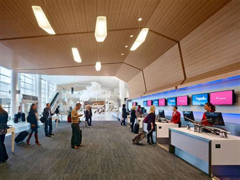 San Francisco Airport Terminal 2 Paperless Ticketing Counter « Inhabitat – Green Design ...