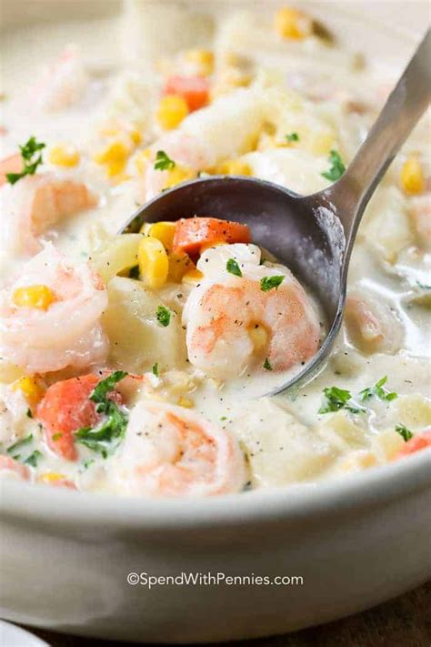 Creamy Seafood Chowder - Spend With Pennies