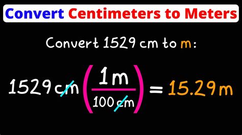 Convert Centimeters to Meters | cm to m | Dimensional Analysis | Eat Pi ...