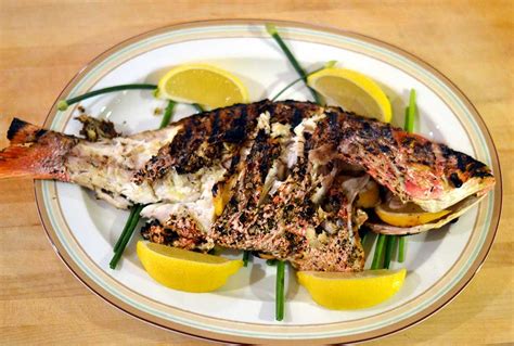 GRILLED WHOLE RED SNAPPER WITH LEMON, GARLIC, AND HERBS | Good Cooking