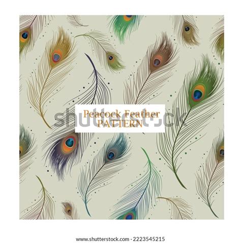 Peacock Feather Pattern Design Stock Vector (Royalty Free) 2223545215 | Shutterstock