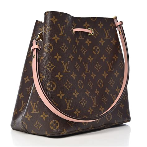 LOUIS VUITTON Monogram Neonoe MM Rose Poudre 516024