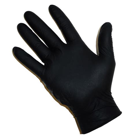 BLACK NITRILE GLOVES (LARGE) - The Pavilion