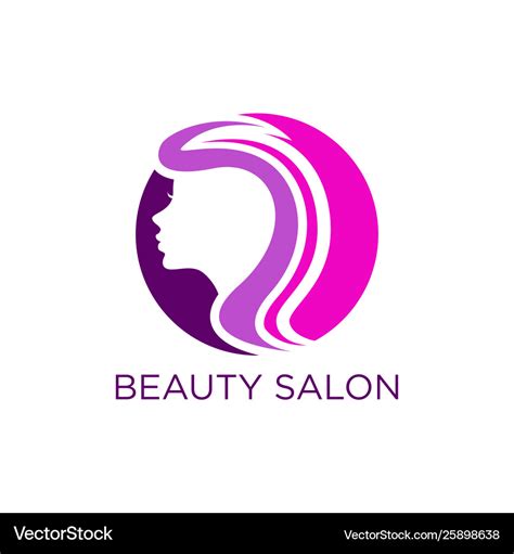 Beauty salon logo design Royalty Free Vector Image