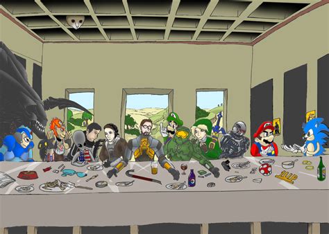 The Freeman's last supper by mastermalpass on Newgrounds