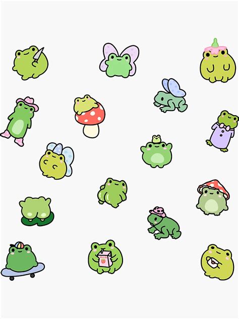 " cute frog pack" Sticker for Sale by Daniel .st | Redbubble