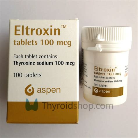 Eltroxin 100 mcg 100 Tablets (Levothyroxine) – Thyroidshop.com