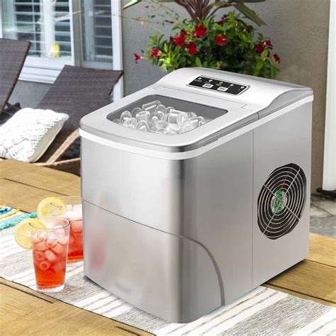 Portable Electric Ice Maker Fridge Countertop Mini Cube Sonic Ice ...