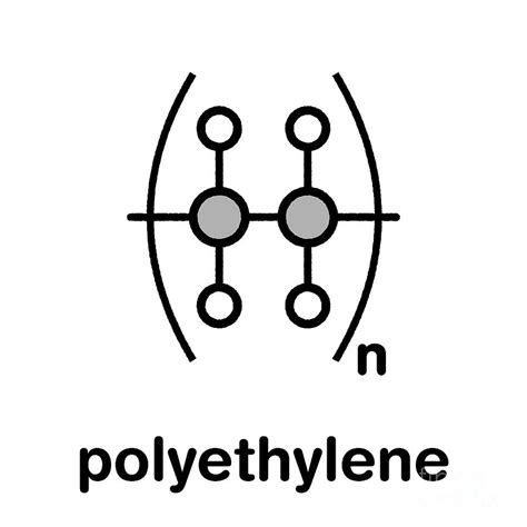 Polyethylene Polymer Chemical Structure Photograph by Molekuul/science ...