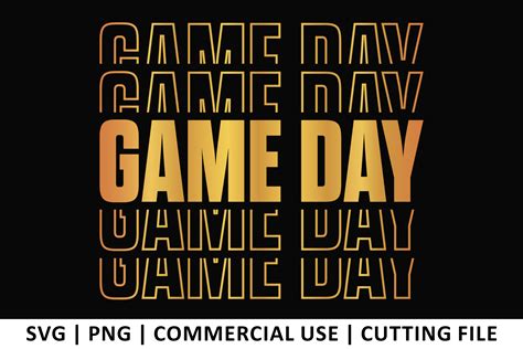 Game Day SVG | Stacked Font |SVG Font Graphic by TheDigitalStore247 ...