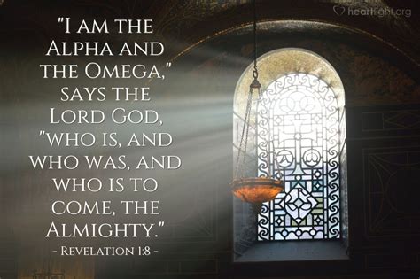 Revelation 1:8 Illustrated: ""I am the Alpha and the..." — Heartlight ...