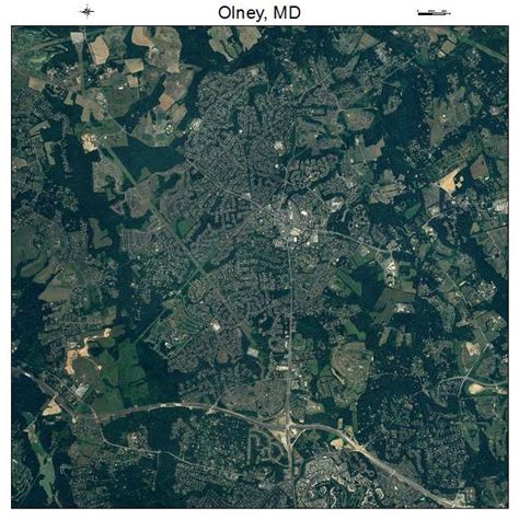 Aerial Photography Map of Olney, MD Maryland