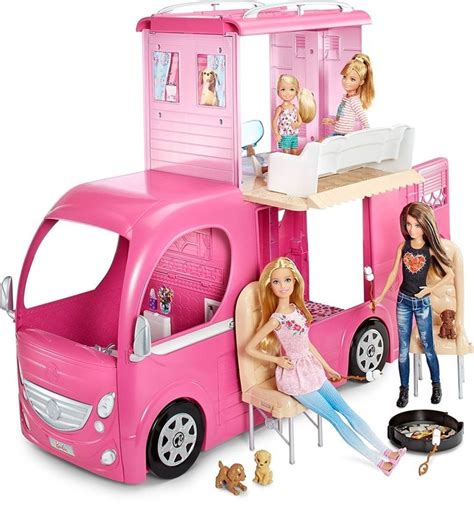 Barbie Pop Up Camper Vehicle #Mattel | Barbie camper, Barbie toys, Playset